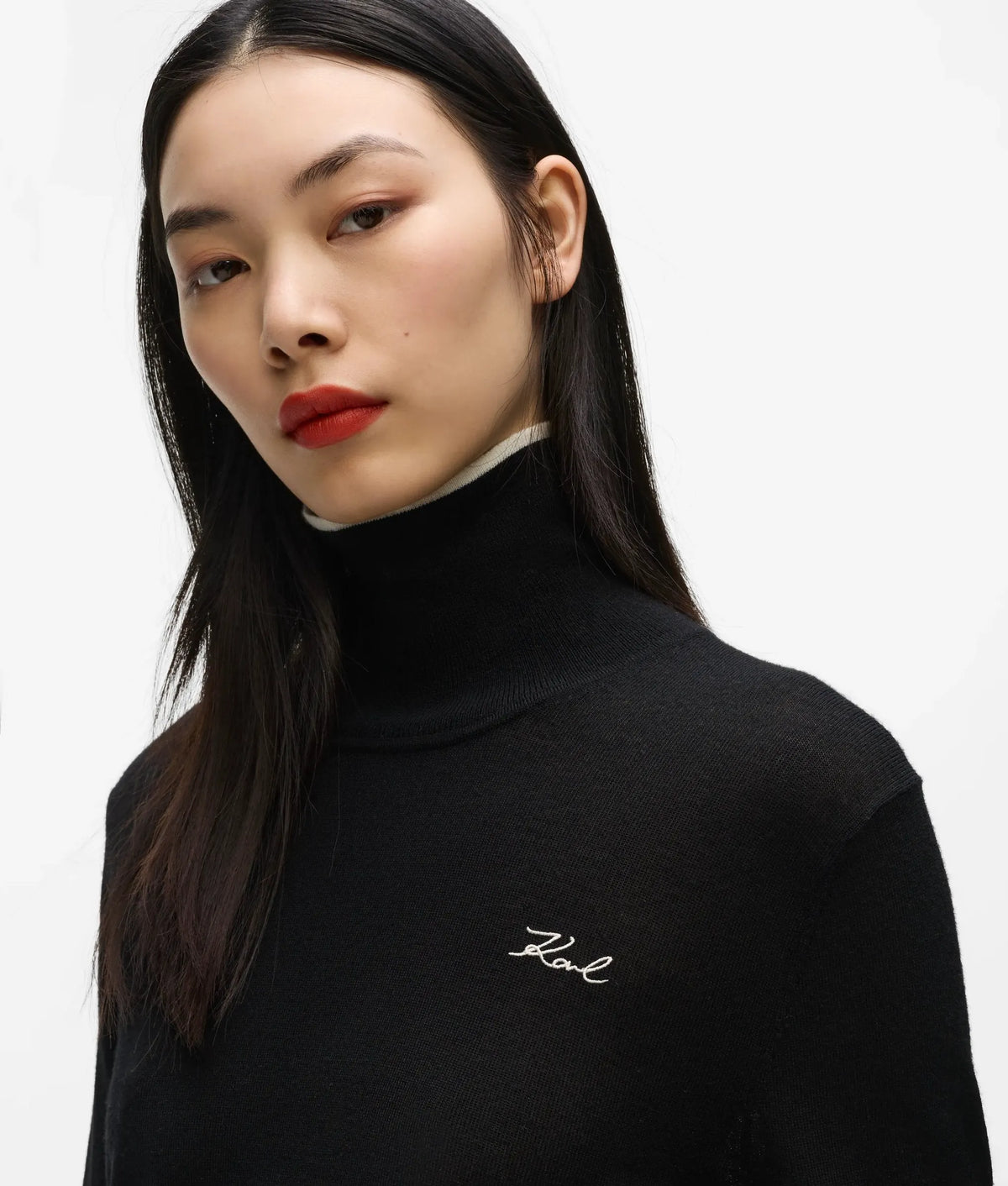 Wool turtleneck sweater