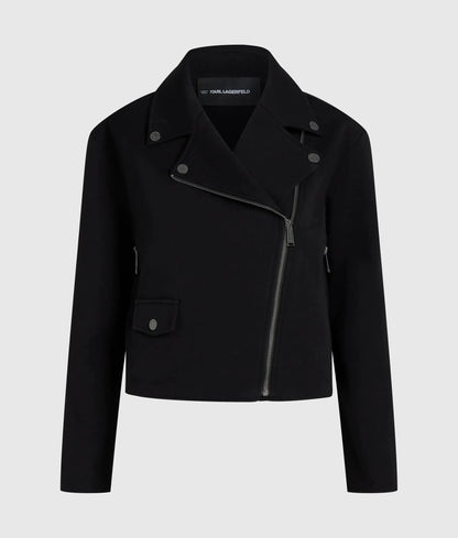 Zip-up biker sweatshirt
