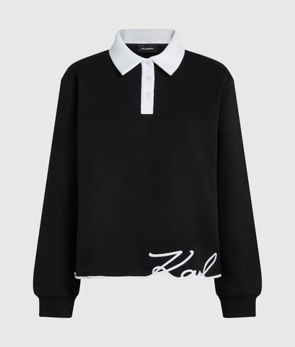 Signature polo sweatshirt