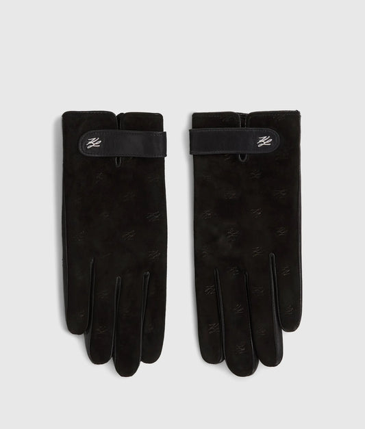 K/Autograph suede gloves