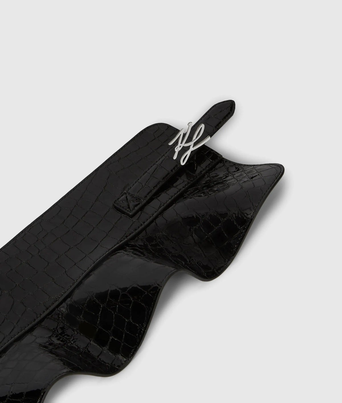 K/Autograph croco corset belt
