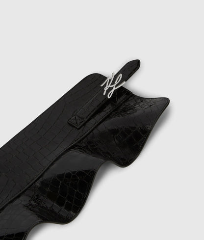 K/Autograph croco corset belt