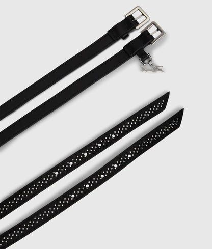 K/Signature rhinestone double belt