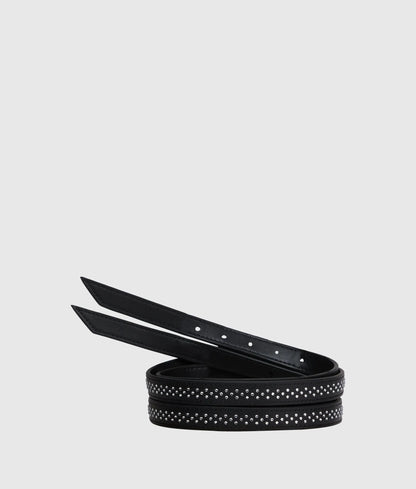 K/Signature rhinestone double belt