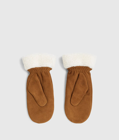 Suede mittens