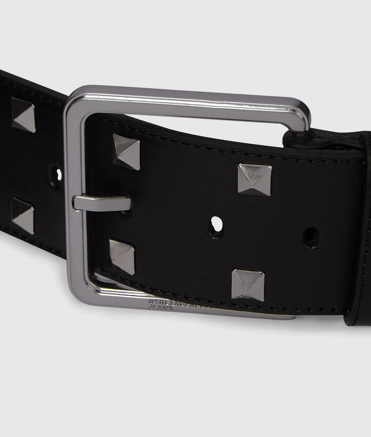 Studded leather belt