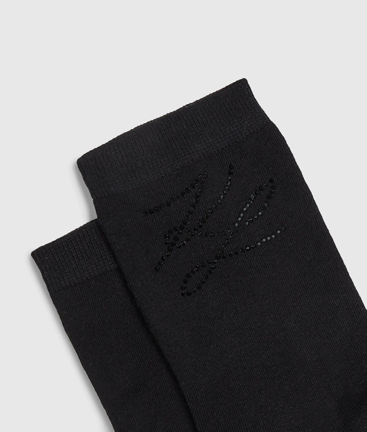 Autograph mesh and rhinestone socks - 2-pack