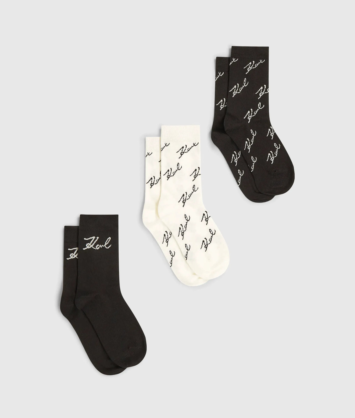 Signature print socks - 3-pack