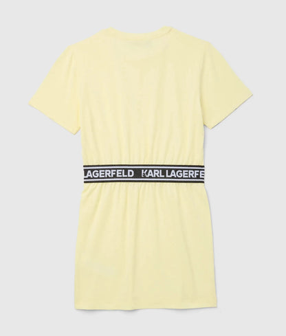 Girls logo tape T-shirt dress