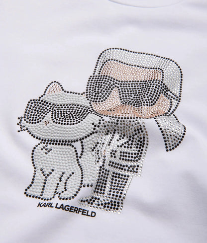 Girls Ikon Choupette rhinestone T-shirt