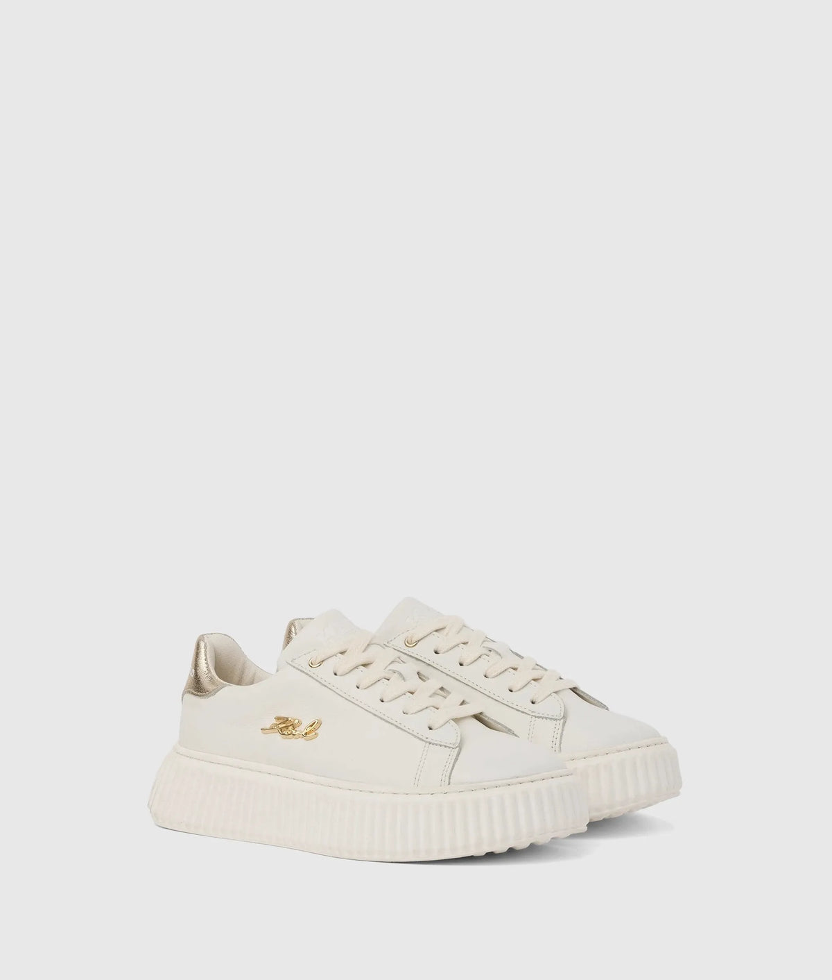 Girls Signature metallic sneakers