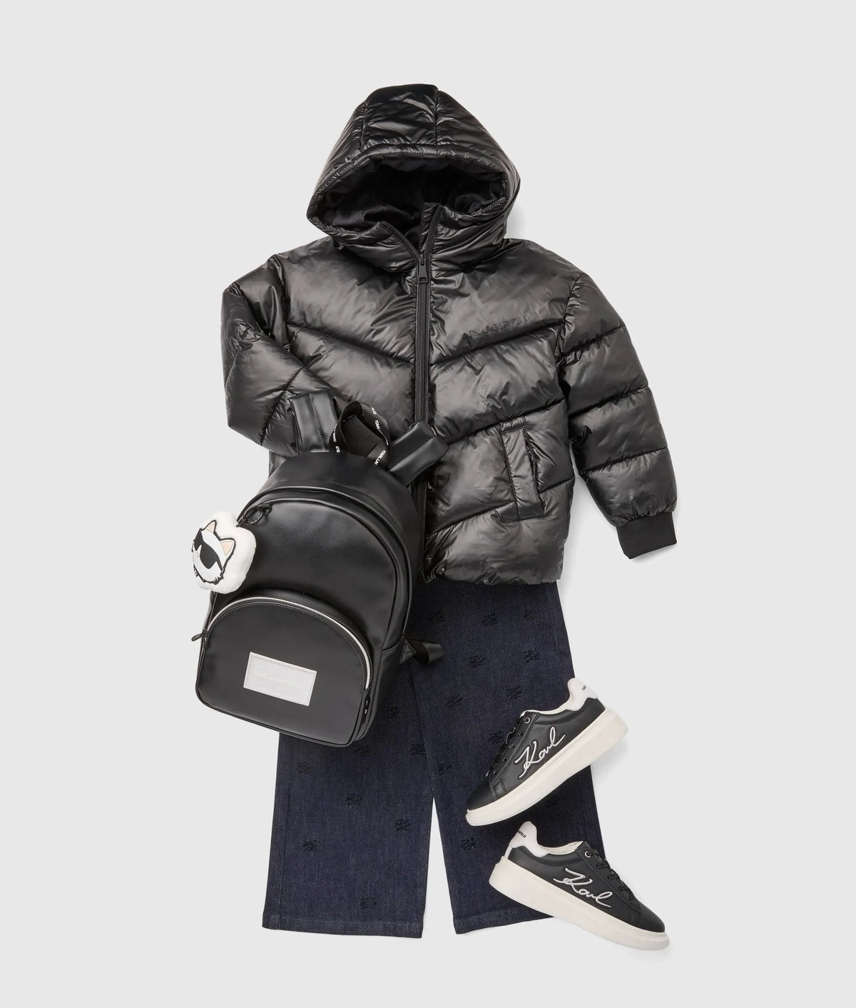 Girls short puffer jacket