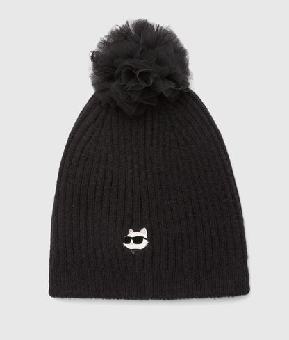 Girls Ikon Choupette pom-pom beanie