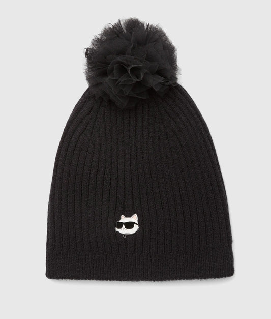 Girls Ikon Choupette pom-pom beanie