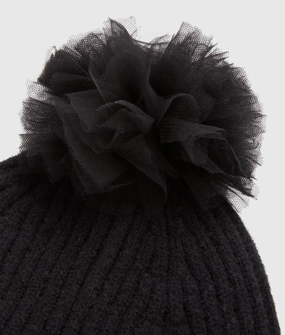 Girls Ikon Choupette pom-pom beanie
