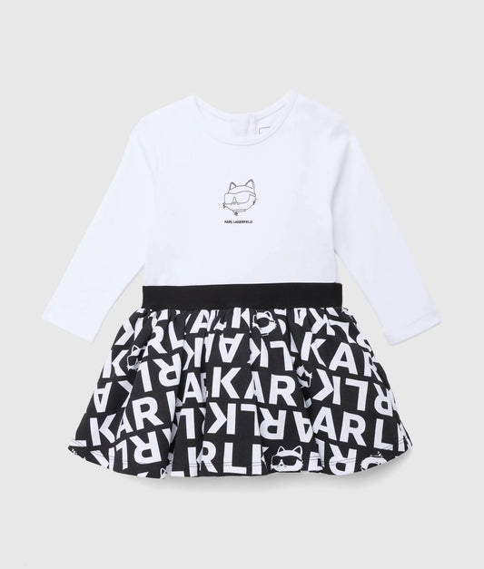Girls all-over-print Ikon dress