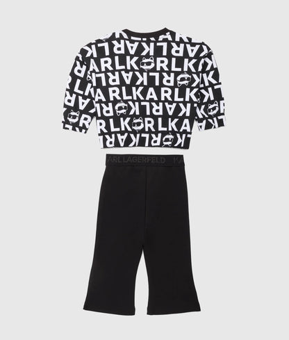Girls print sweatsuit set