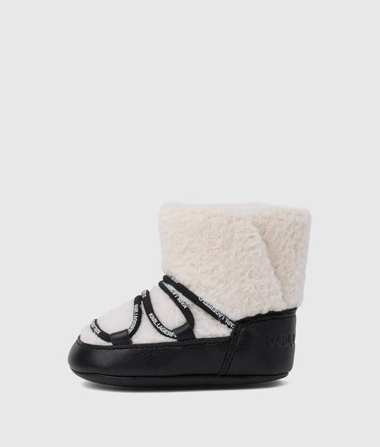 Baby faux-shearling booties