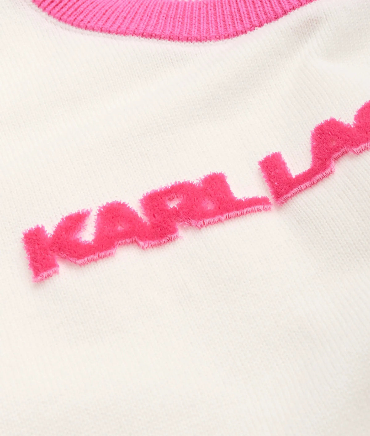 Girls logo striped sweater
