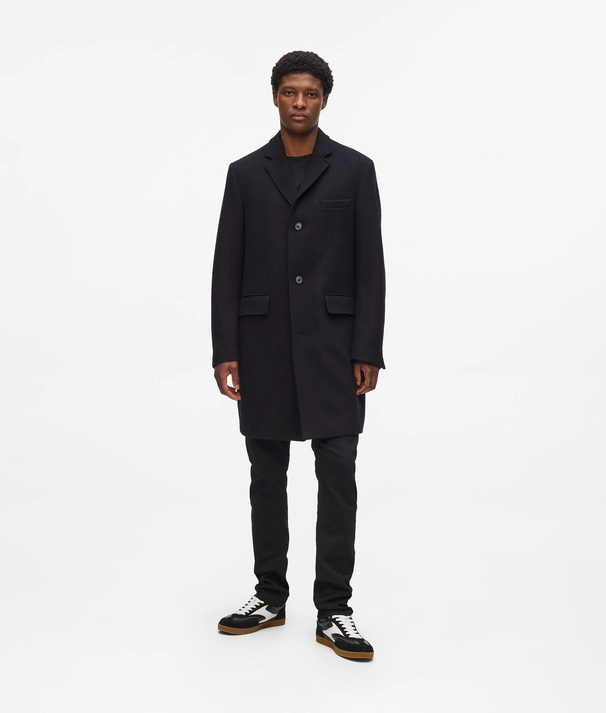 Wool-blend coat