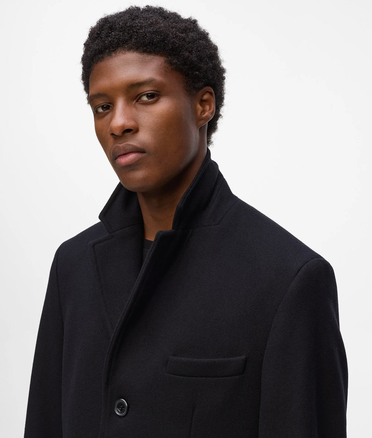 Wool-blend coat