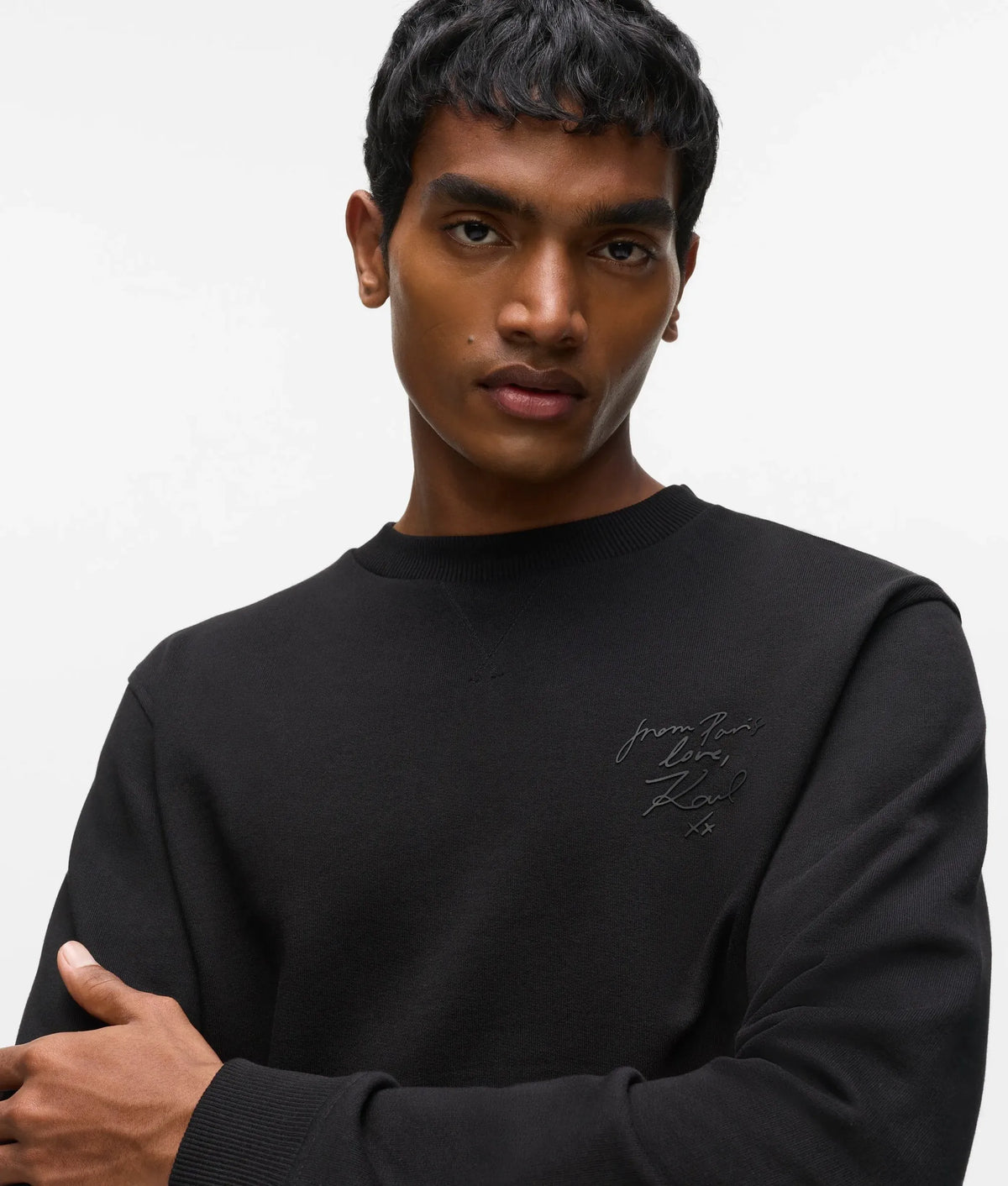 From Paris with Love patch sweatshirt
