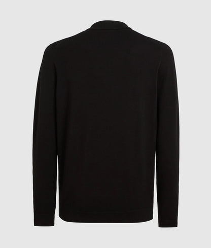 Zip-up polo shirt
