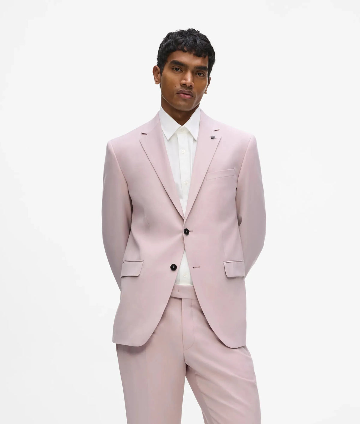 Single-breasted slim-fit blazer