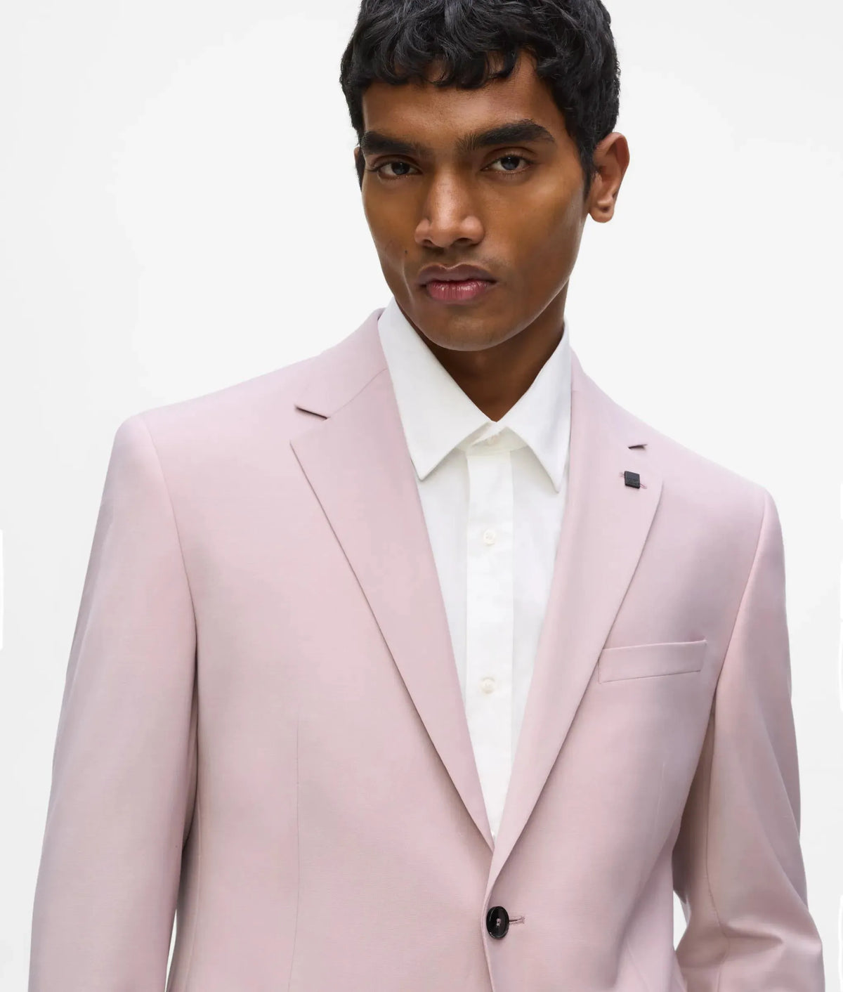 Single-breasted slim-fit blazer