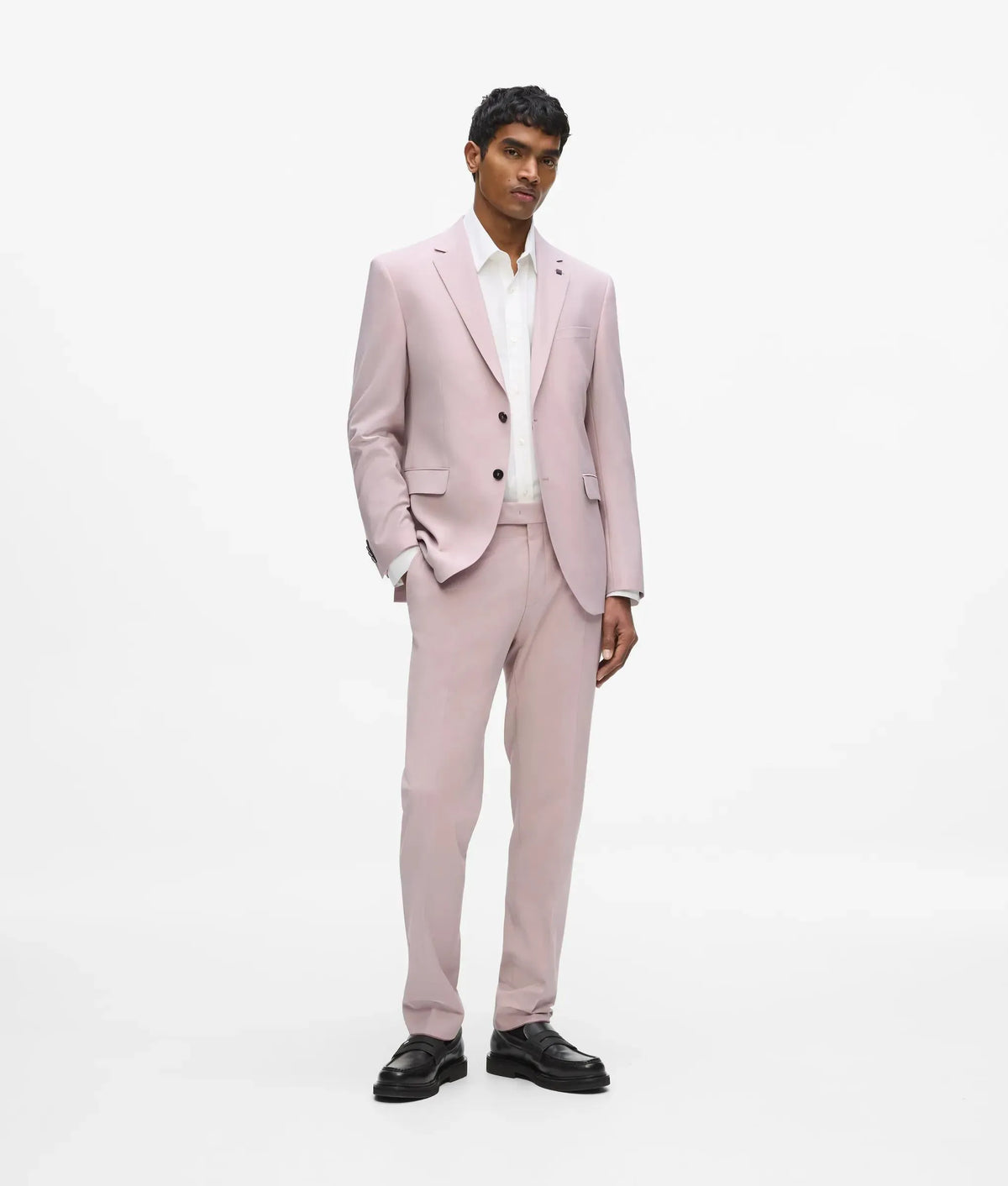 Single-breasted slim-fit blazer