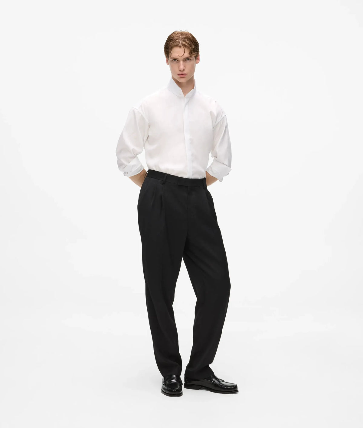KL Studio double-pleat suit pants