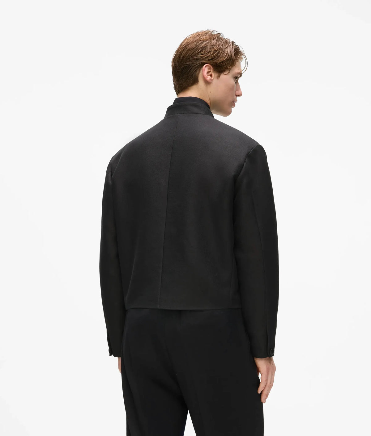 KL Studio stand collar cropped jacket