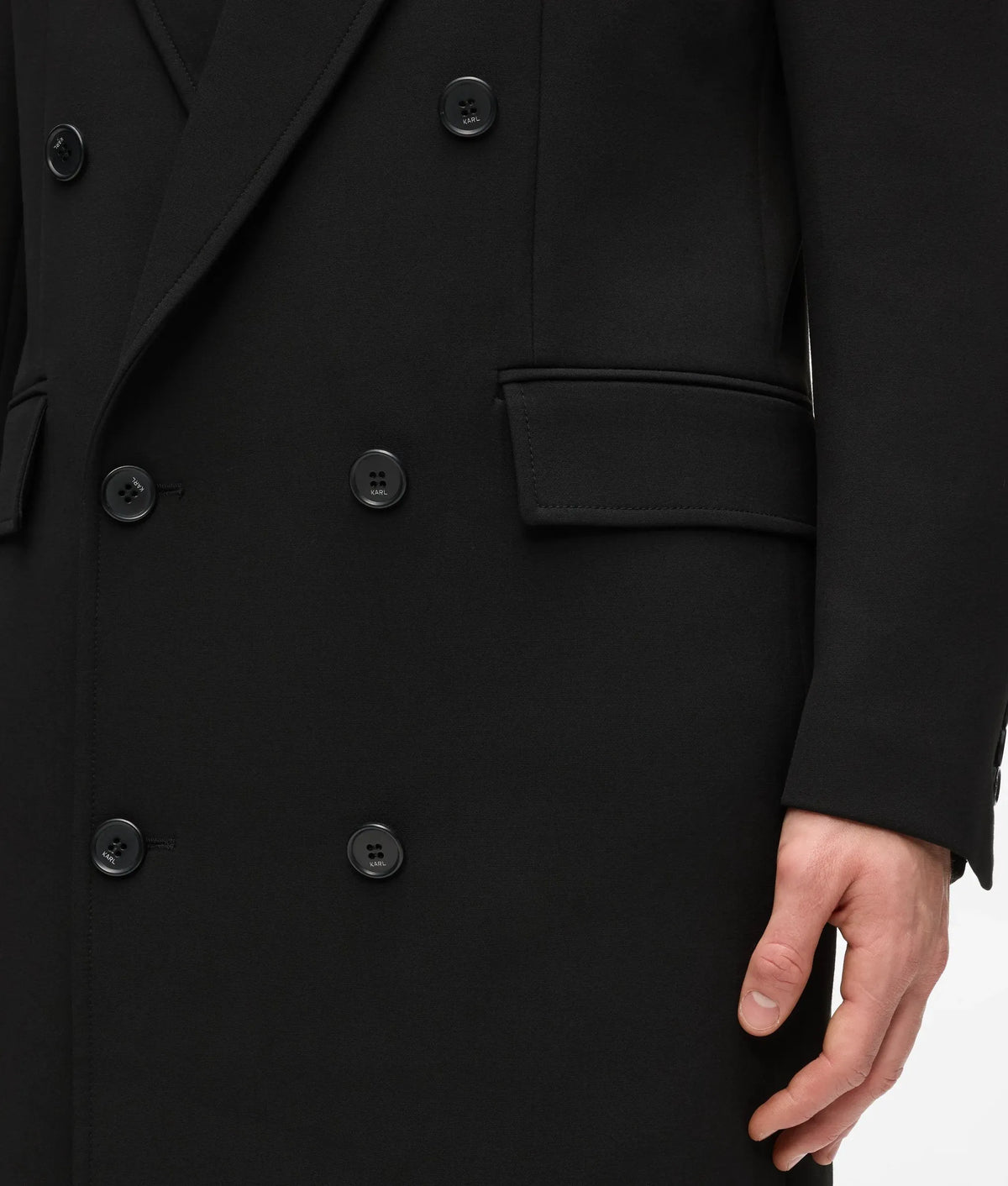 KL Studio longline wool coat