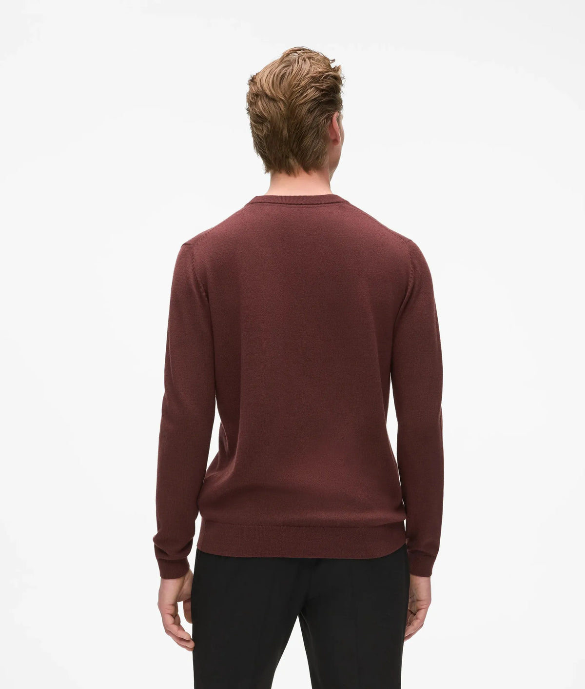 Wool crew neck sweater