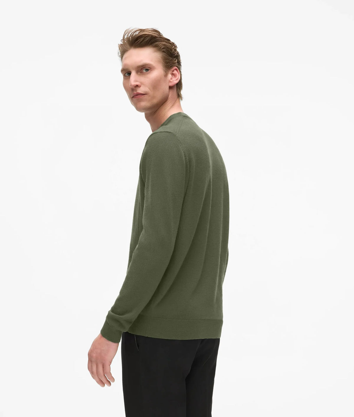 Wool crew neck sweater