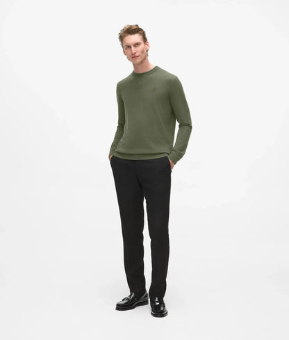 Wool crew neck sweater