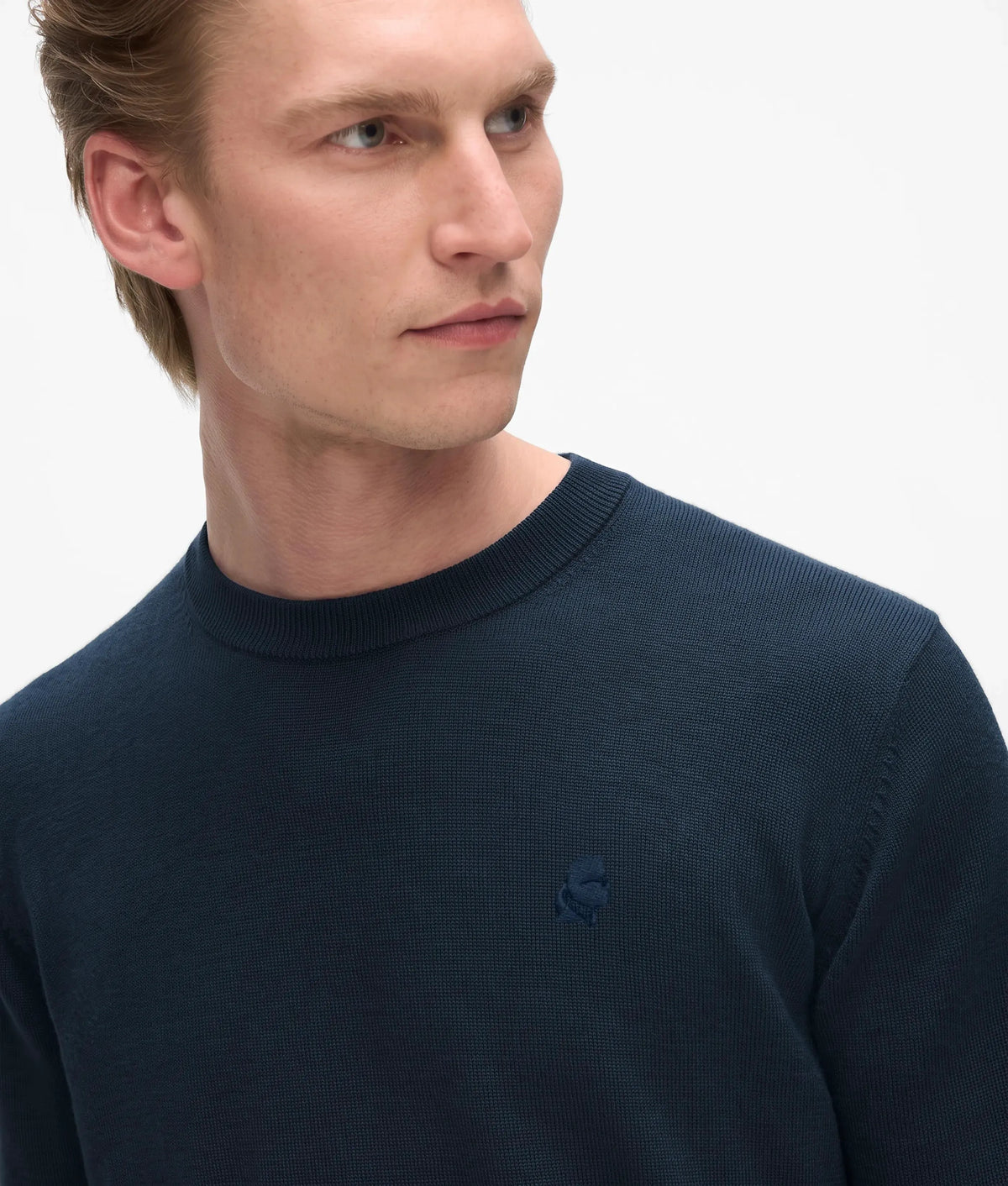 Wool crew neck sweater