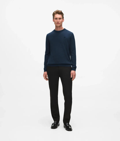 Wool crew neck sweater