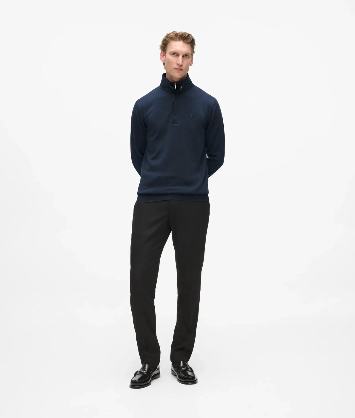 Wool half-zip sweater