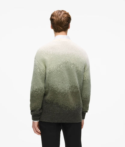 Gradient crew neck sweater