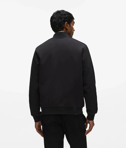 Zip-up metallic trim jacket
