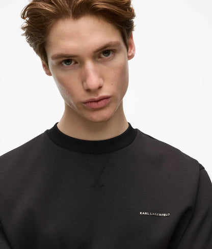 Metallic logo sweatshirt