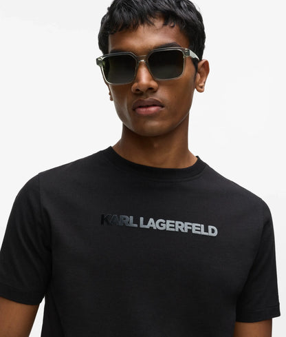 Metal badge logo T-shirt