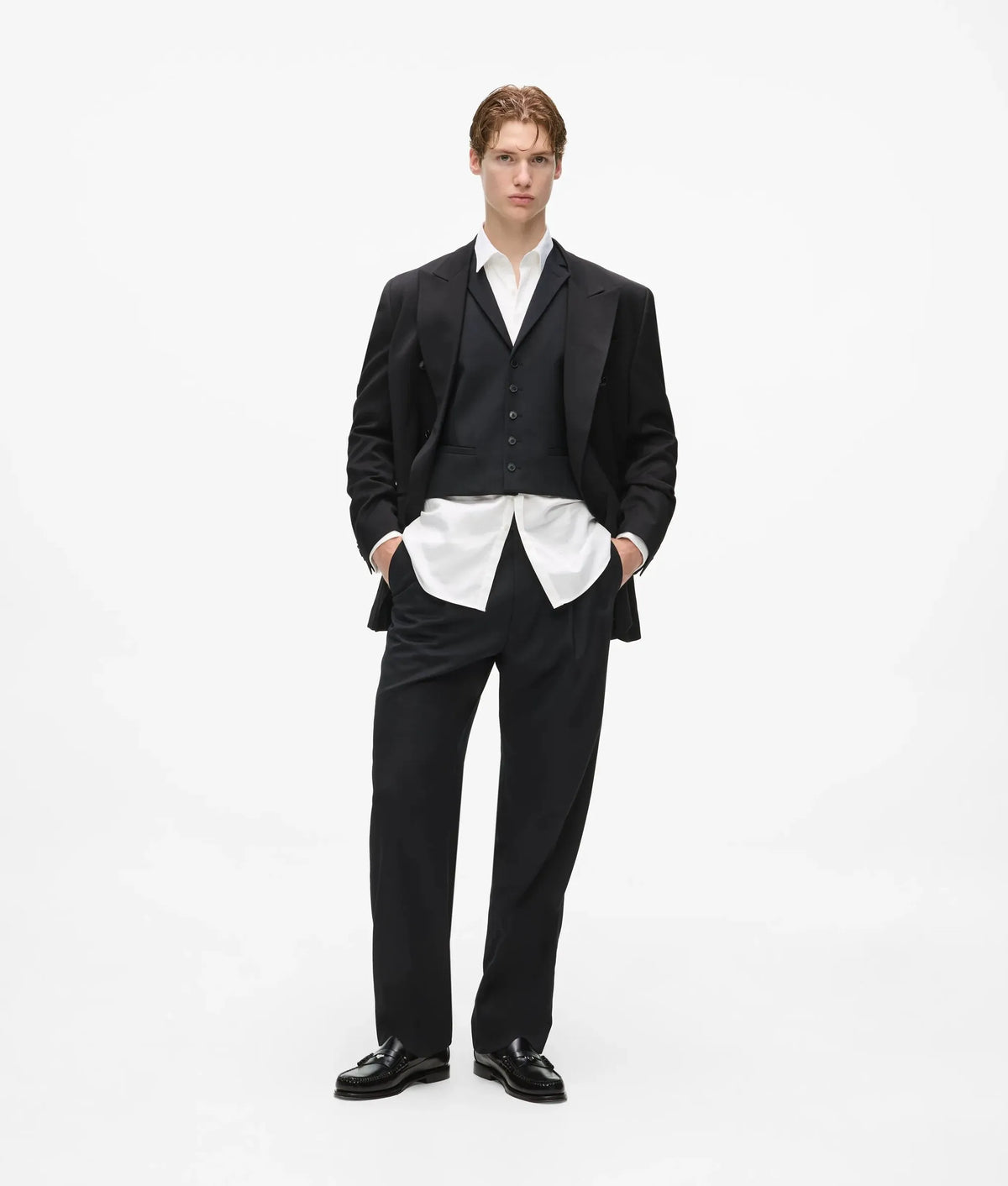 KL Studio wool suit waistcoat