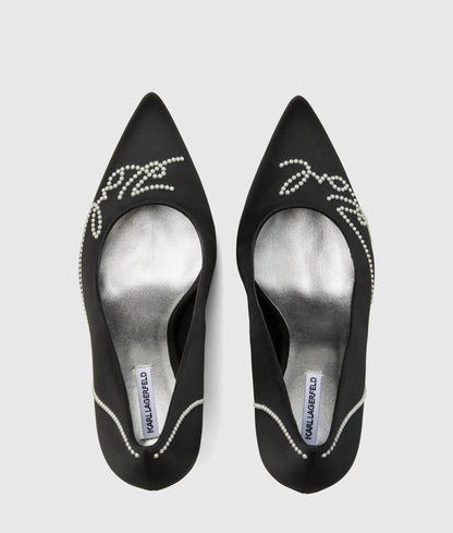 Sarabande faux-pearl heels