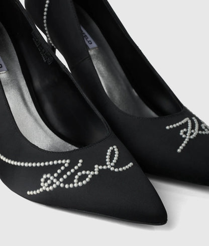 Sarabande faux-pearl heels