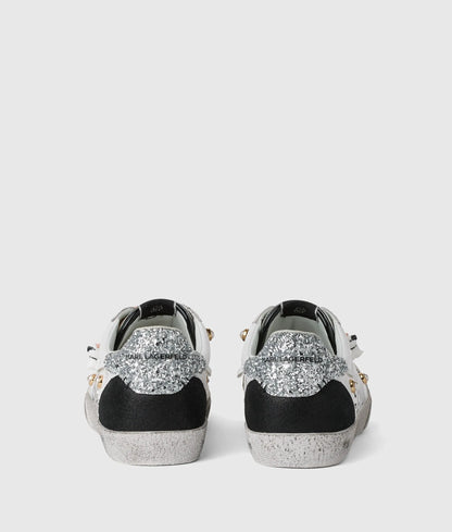 Skool Karl quote studded sneakers
