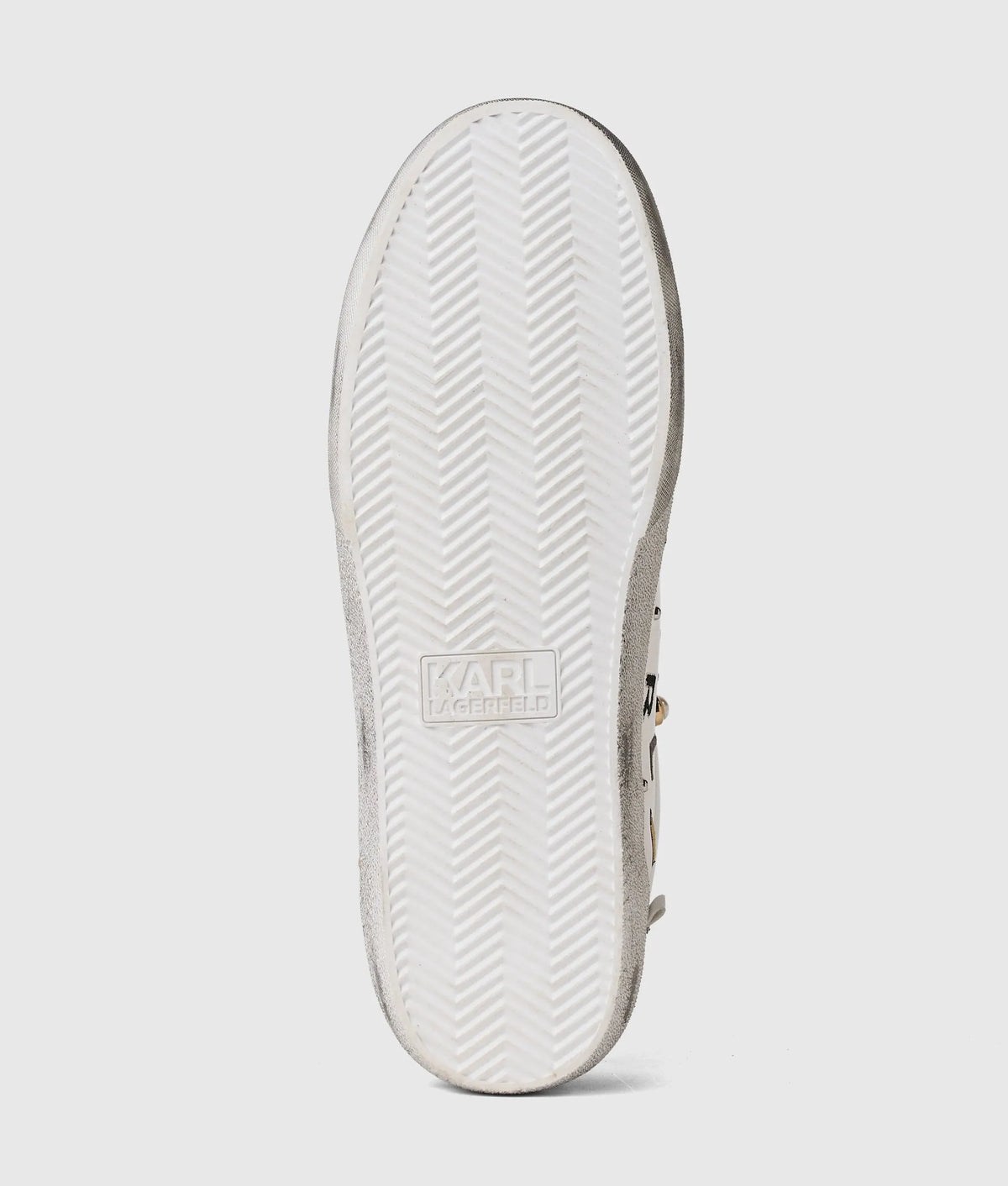 Skool Karl quote studded sneakers