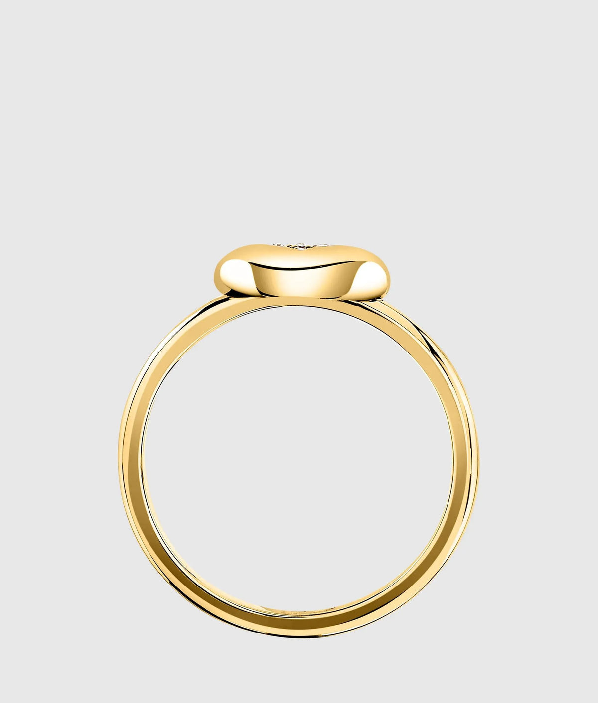 Heart charm ring