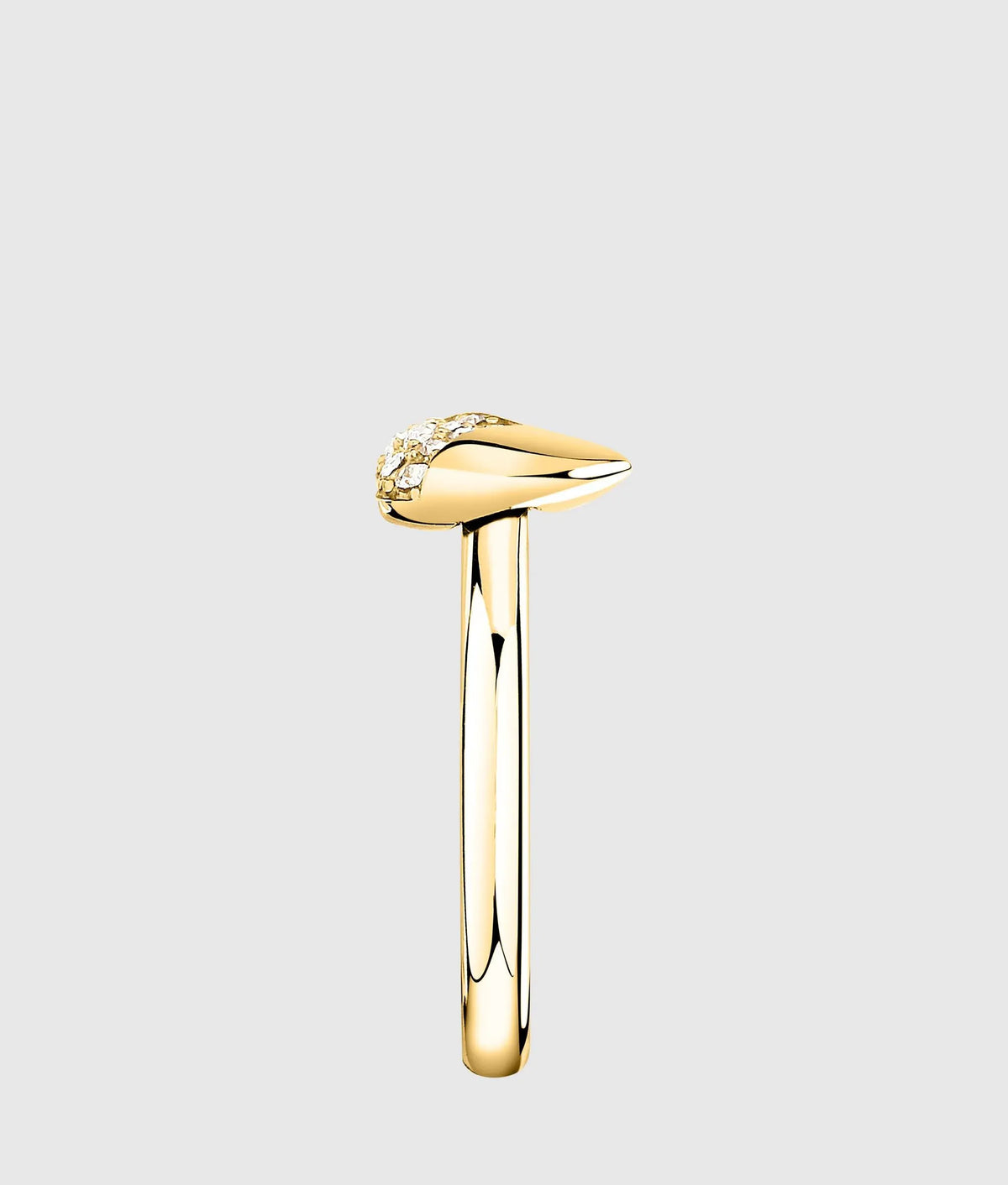 Heart charm ring